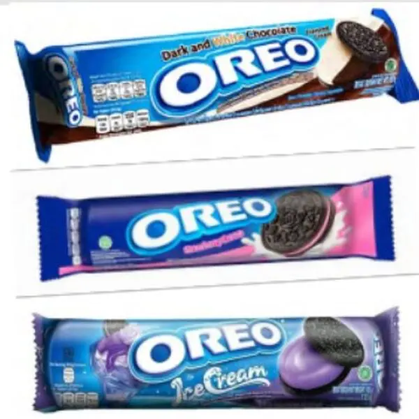 Oreo cookies in various flavored packages.