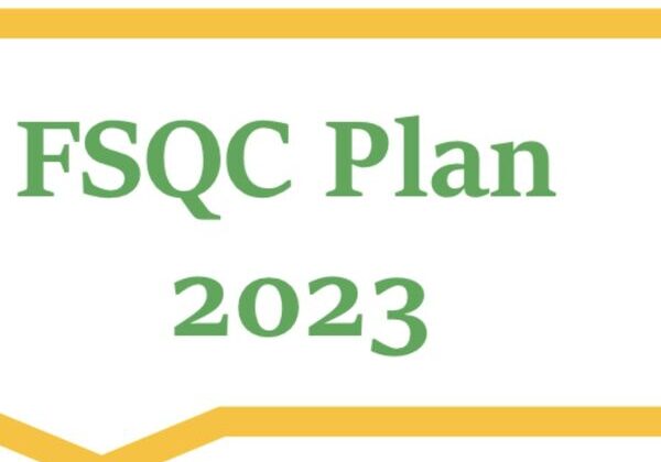 FSQC Plan 2023 banner with yellow border.