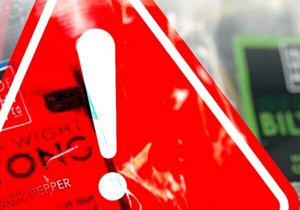 Red warning sign with exclamation mark.